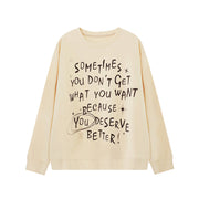 Composite Sweatshirt Printed Plus Size Top