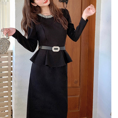 Two-Piece Set Of Ruffled Top And Skirt