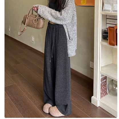 Lazy Style Thickened And Fleece-Lined Casual Pants