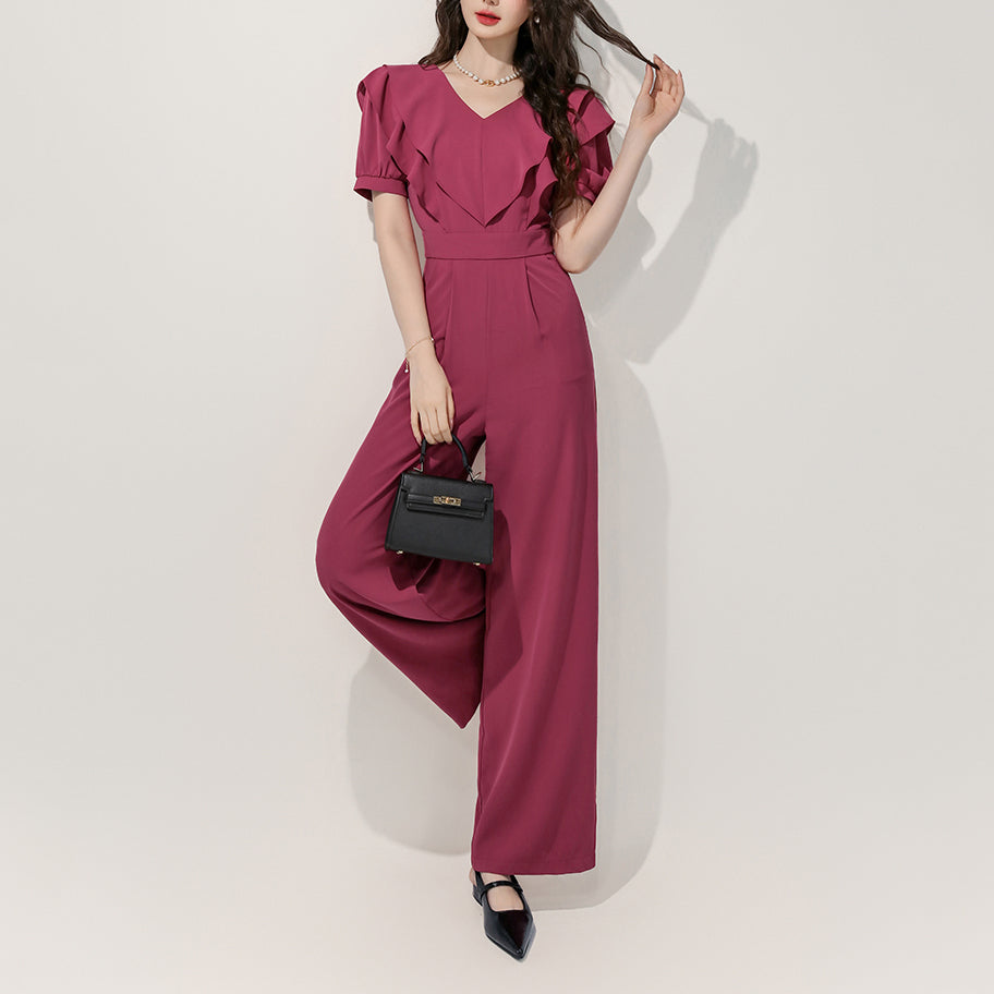 French Minimalist Fitted Jumpsuit