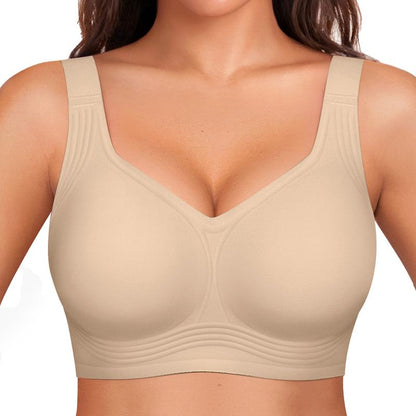 Women Jelly Bras Wirefree Full Coverage No Underwire Everyday Bras Comfortable Wireless Padded Tshirt Bra