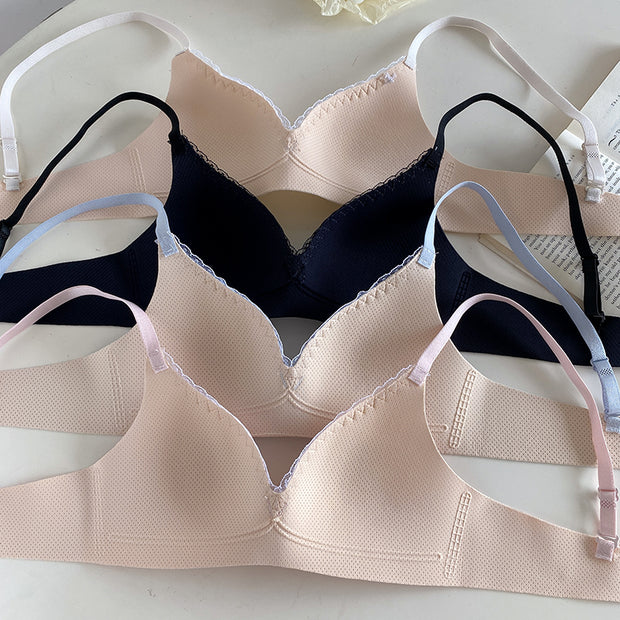 Underwear small chest push up no rims bra