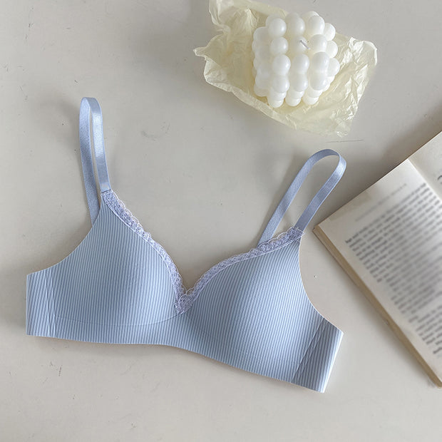 Underwear small chest push up no rims bra