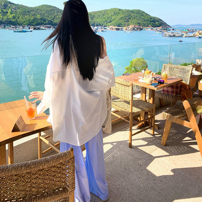 Blue Halter Neck Triangle Cup Bikini