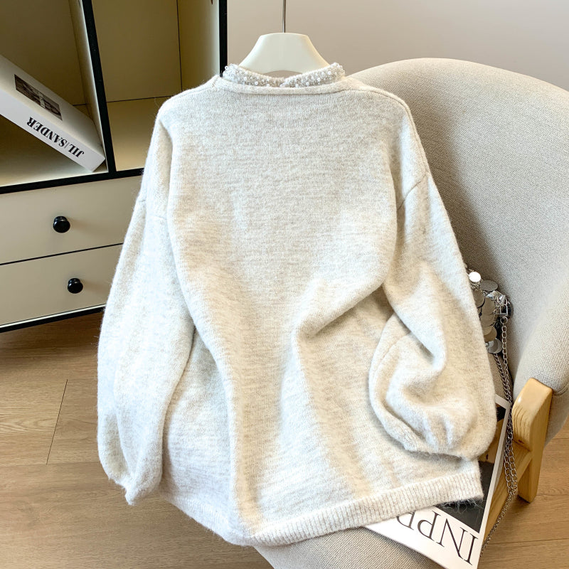 Stylish Camisole Knit Sweater Two-Piece Set