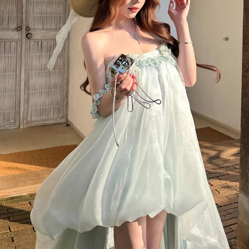 Sexy Bud Embroidered Dress