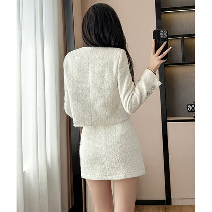 Embroidered Diamond And Beaded Fashionable Two-Piece Suit