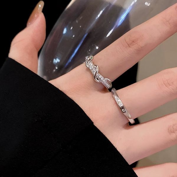 Snake-Shaped Opening Adjustable Index Finger Exquisite Ring
