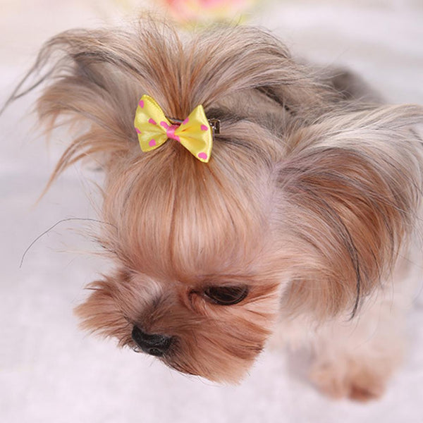 Love Bow Decoration Cute Pet Hair Clip