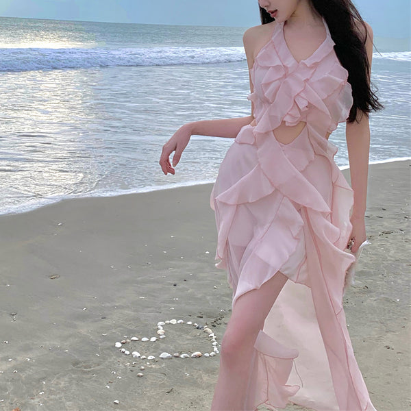 Pink Ruffled Fairy Dress