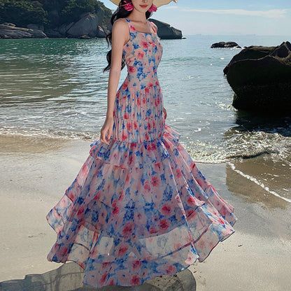 French-Style Floral Cake Dress