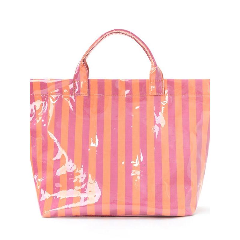 Striped Large-Capacity Tote Bag