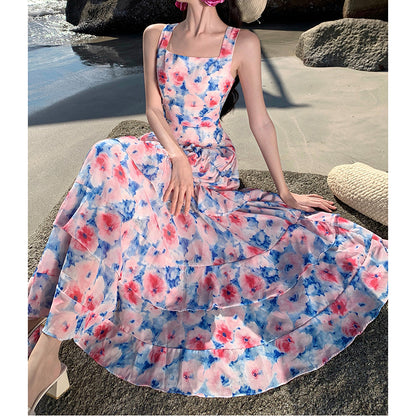 French-Style Floral Cake Dress