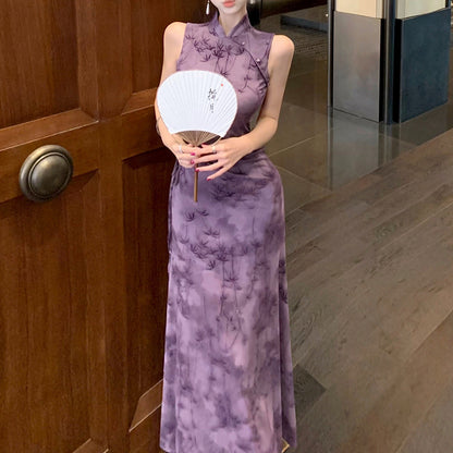 New Chinese Style Bamboo Improved Cheongsam Dress