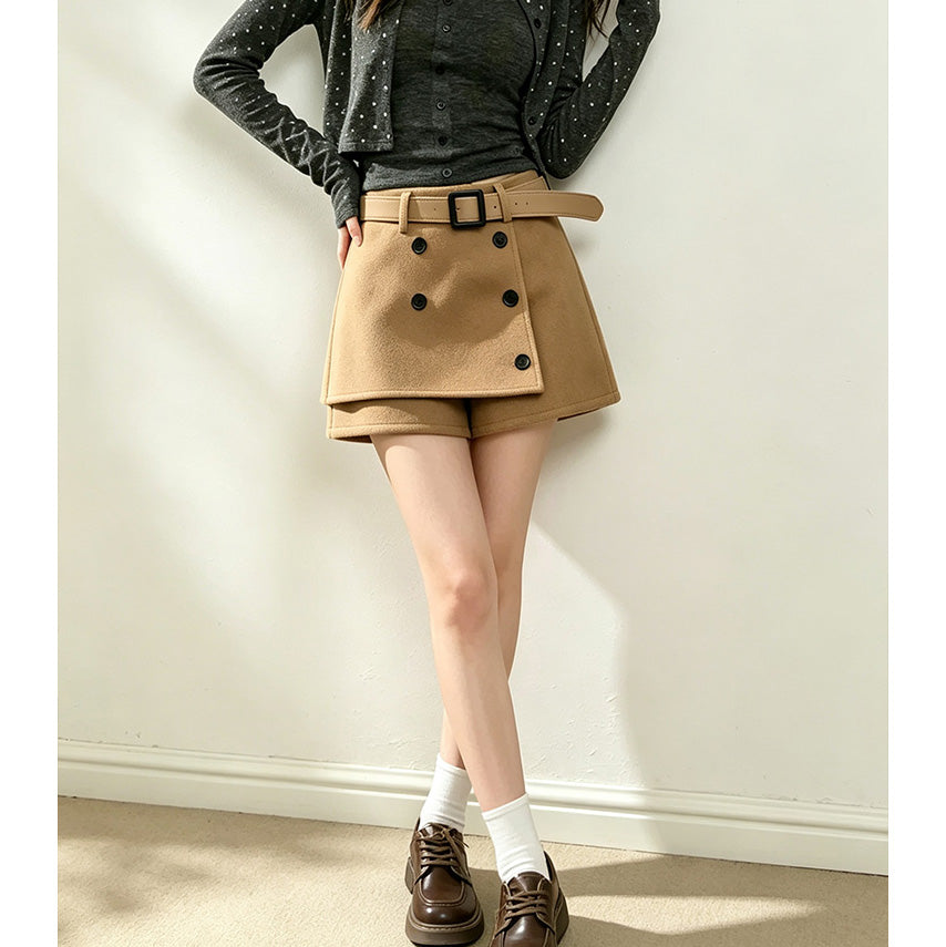 Retro High-Waisted Slimming Casual Skort