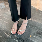 Sandals wrapped heel temperament flip flops