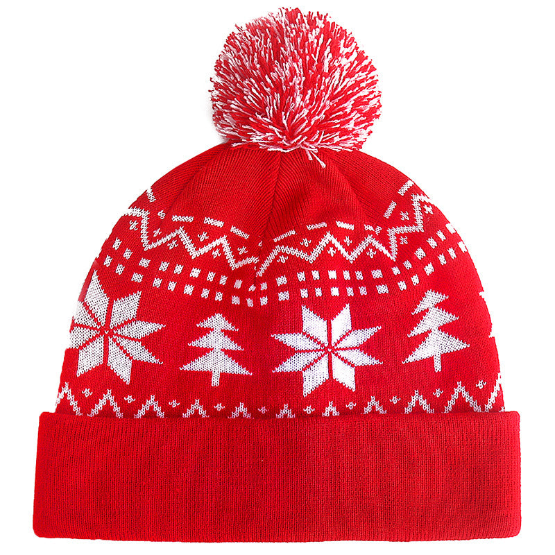 Knitted Jacquard Christmas Hat