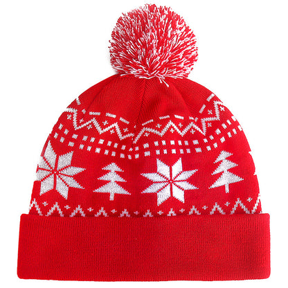 Knitted Jacquard Christmas Hat
