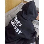 Sweatshirt long sleeve double layer hooded top