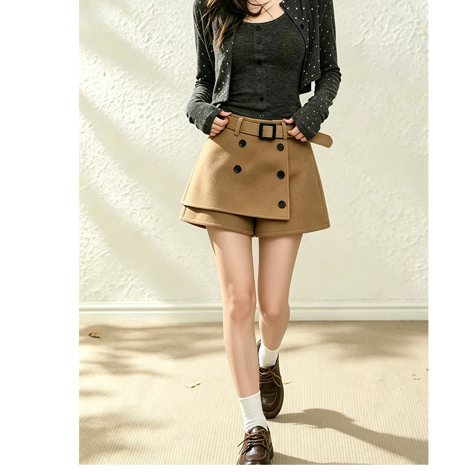 Retro High-Waisted Slimming Casual Skort