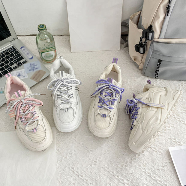 Mesh breathable platform platform sports shoes