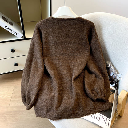 Stylish Camisole Knit Sweater Two-Piece Set