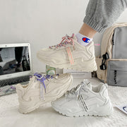 Mesh breathable platform platform sports shoes