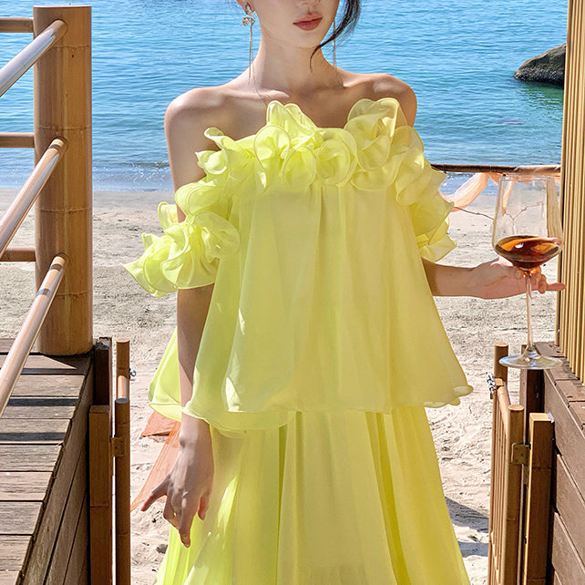 One-Shoulder Super Fairy Princess Style Dress