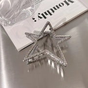 Metal Five-Pointed Star Silver Fashion Hairpin