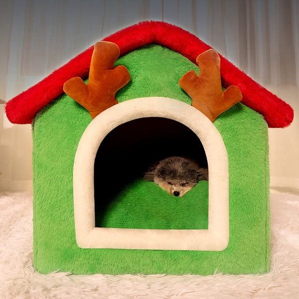 Pet House Nest Removable Washable Cat Dog Bed