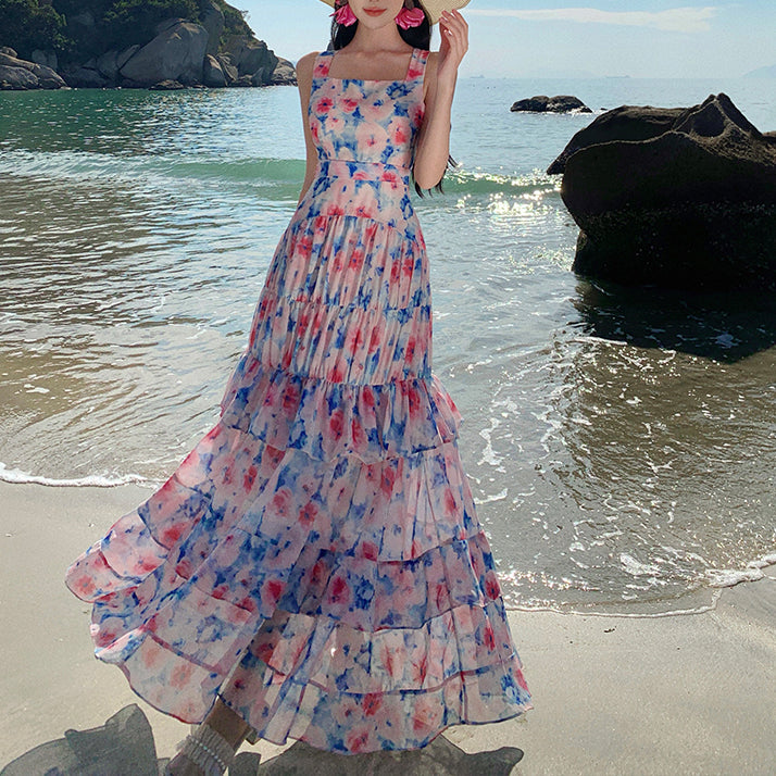 French-Style Floral Cake Dress