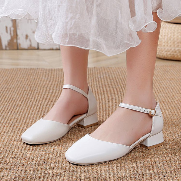 Chunky Heel Strap Elegant Summer Sandals