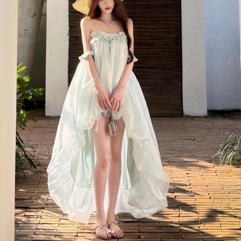 Sexy Bud Embroidered Dress