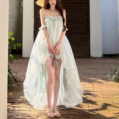 Sexy Bud Embroidered Dress