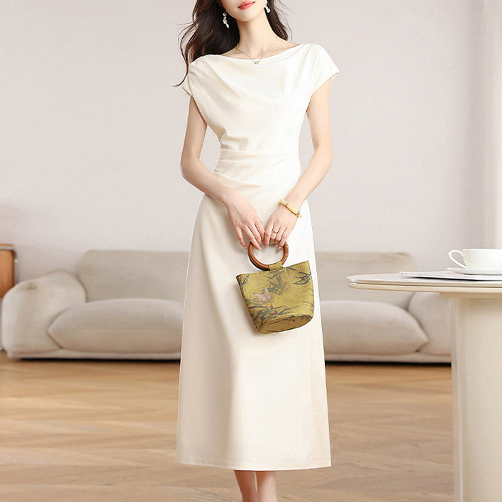 Minimalist Off-The-Shoulder Dress