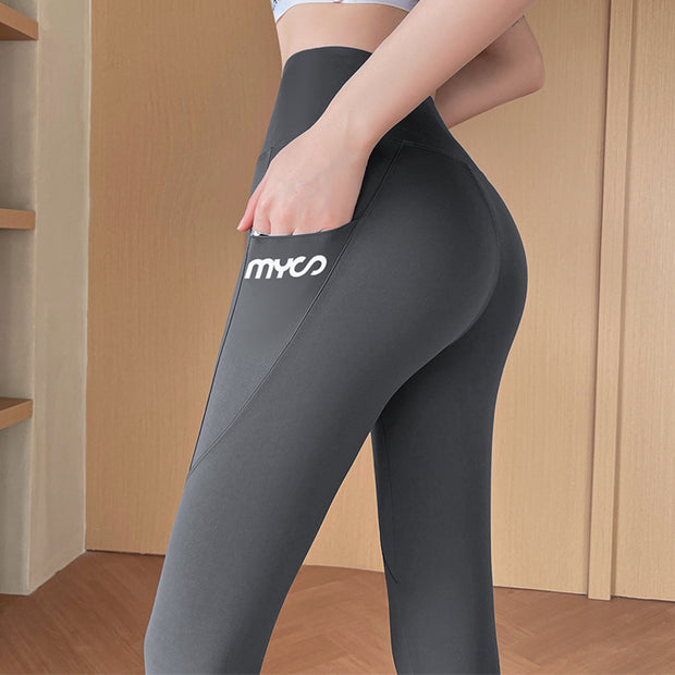 Fitness sports pocket stretch yoga pants