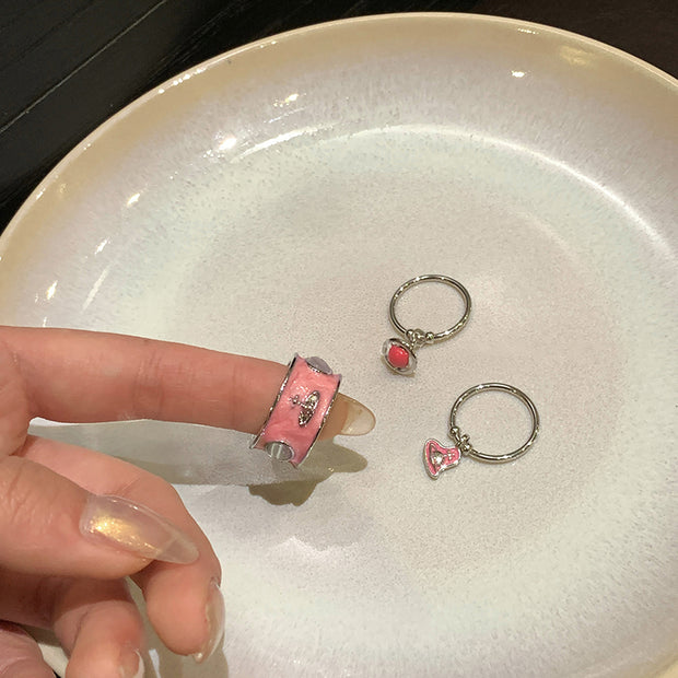 Opal vintage temperament index finger ring