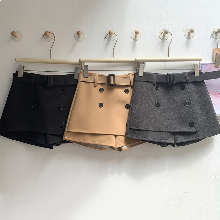 Retro High-Waisted Slimming Casual Skort