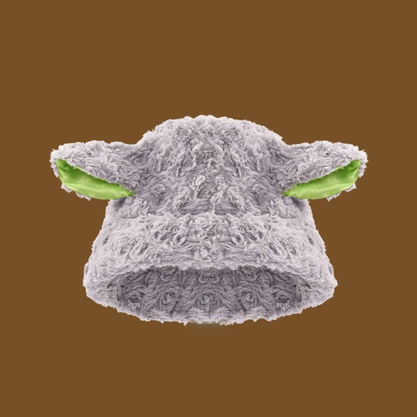 Furry Green Ear Warm Plush Sweet Lamb Fisherman Hat