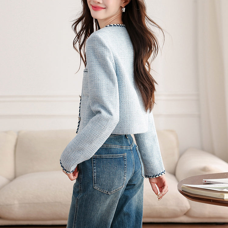 Stylish Blue Short Jacket