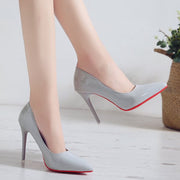 High heels bed cannon stiletto pointy toe shoes