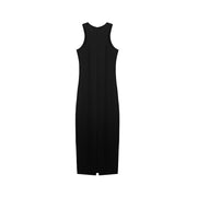 Letter design temperament bodycon vest dress
