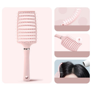 Home Curved Large Scalp Massage Ribs Fluffy Hair Comb