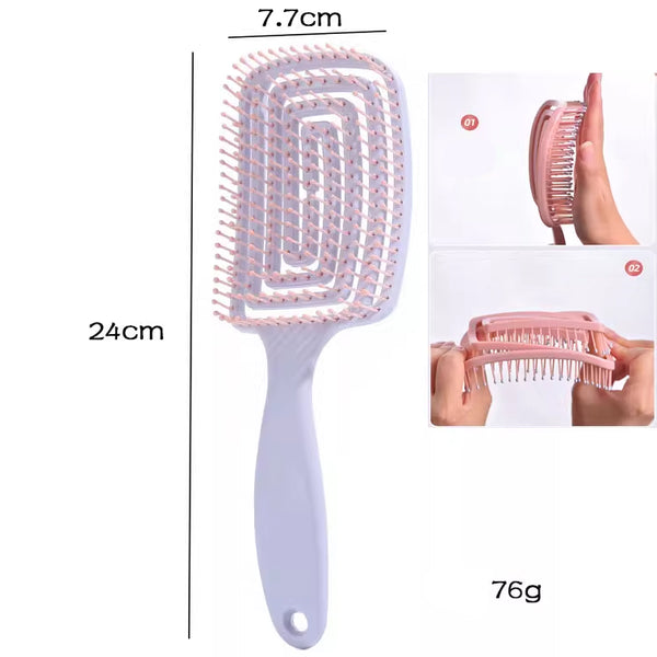Home Curved Large Scalp Massage Ribs Fluffy Hair Comb