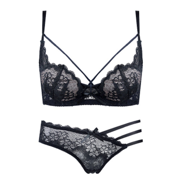 Sexy lace sponge padded push up bra underwear