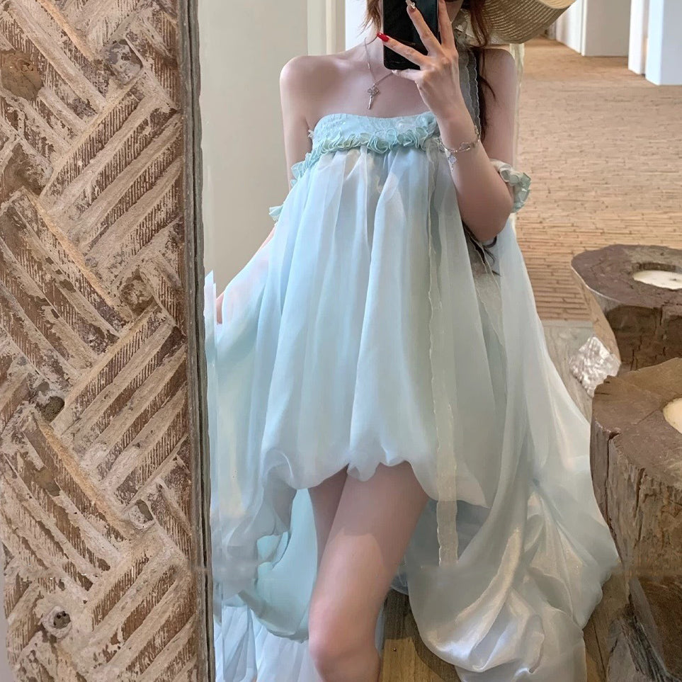 Sexy Bud Embroidered Dress