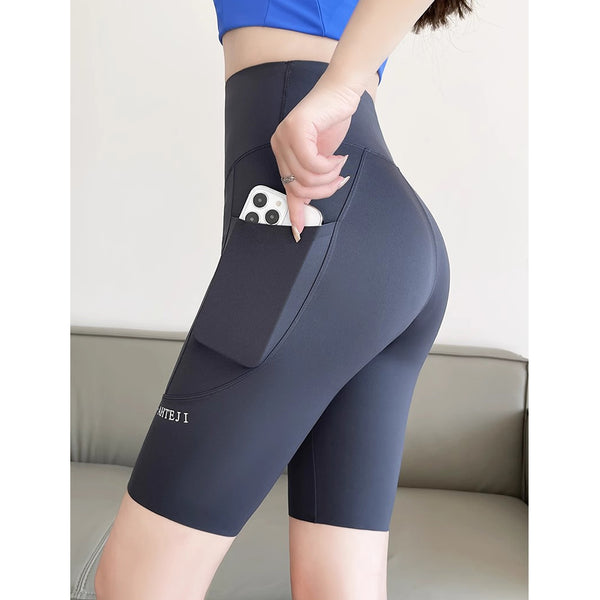 Outer Wear High Waist Fitness Cycling Yoga Pants