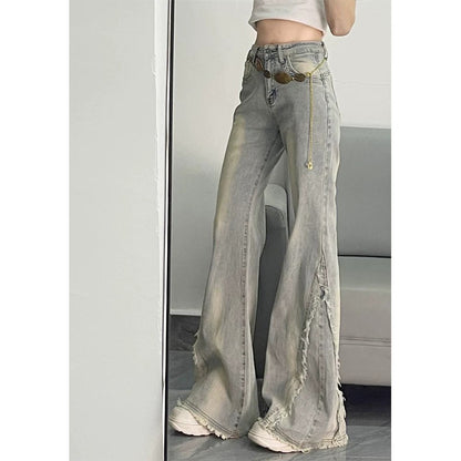Retro Low-Rise Flared Jeans