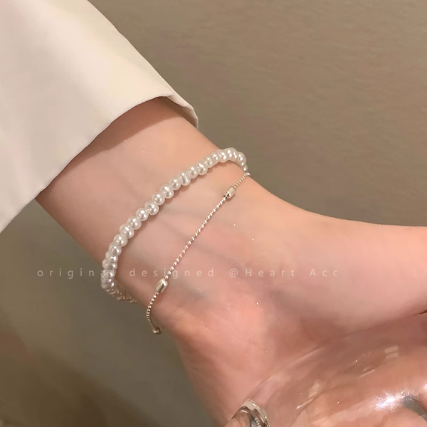 Double-Layer Stacked Pearl Versatile Bracelets Hand Accessories