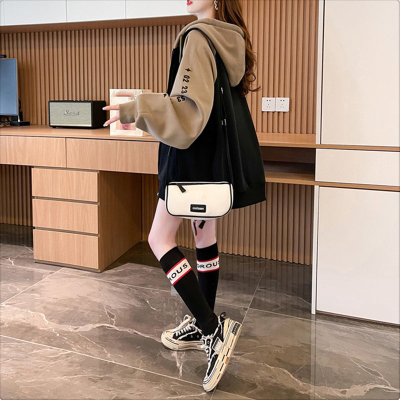 Imitation Cotton And Milk Silk Loose Casual Hooded Jacket